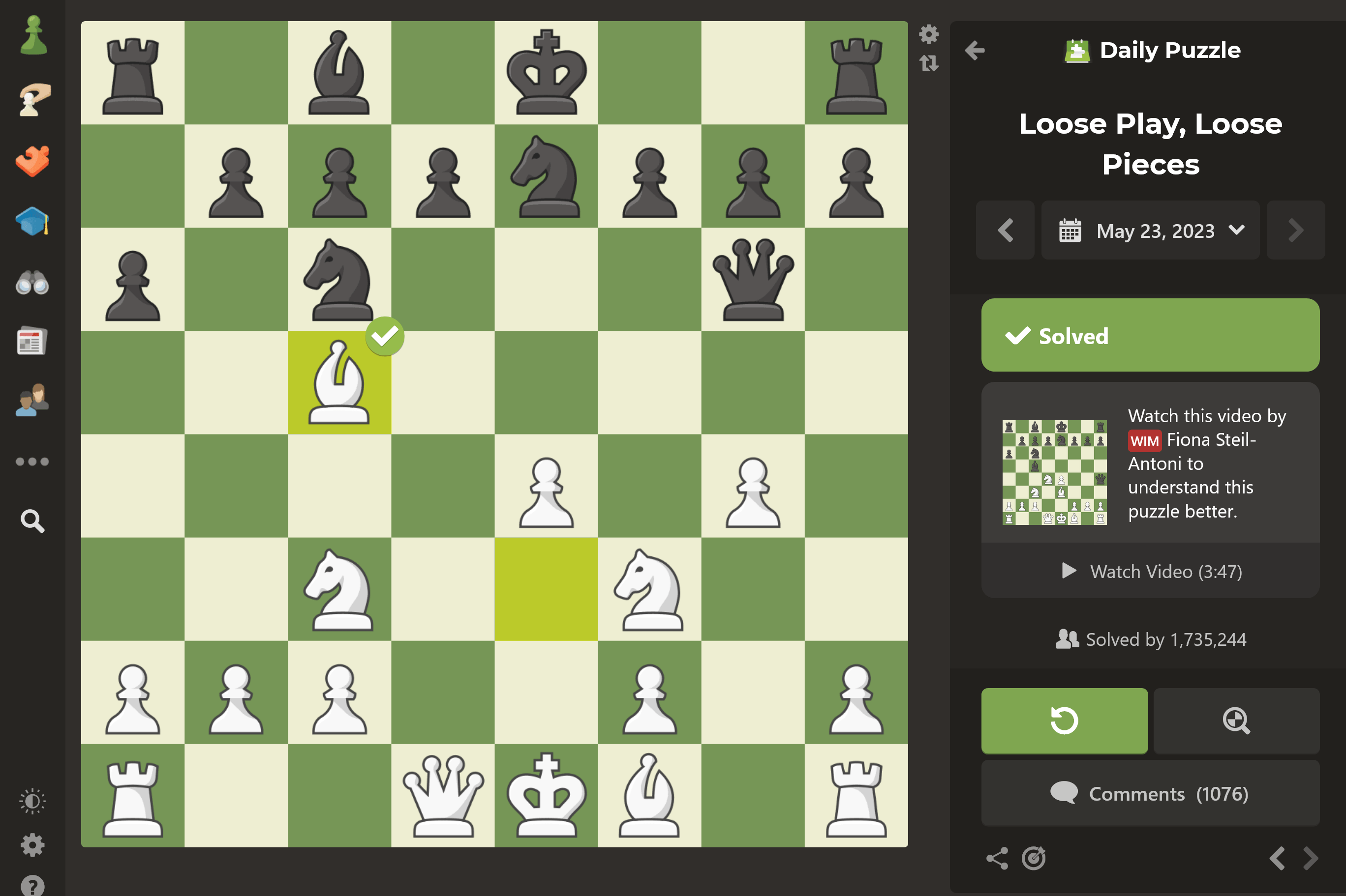 Choose rating for puzzles • page 1/1 • Lichess Feedback •