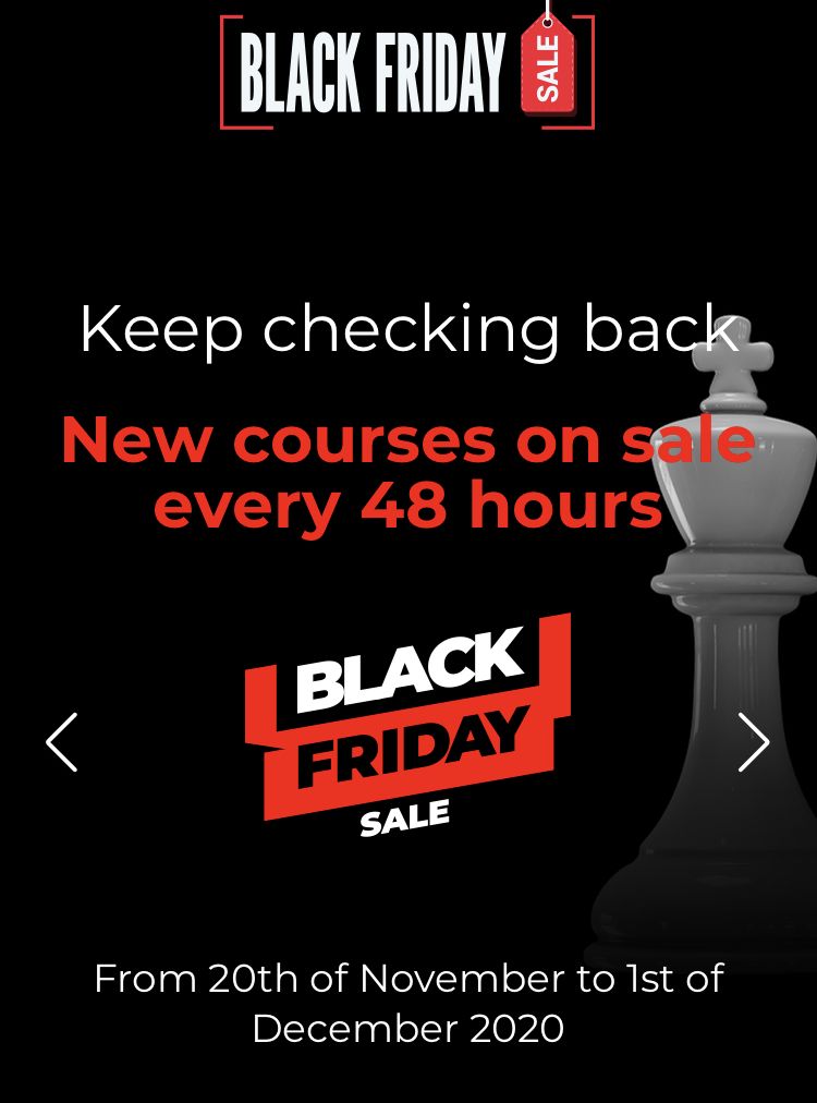 Chessable on X: **BLACK FRIDAY SUPER SALE** Get your favorite