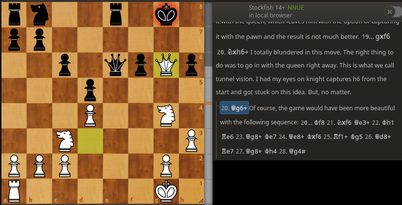 Um bom jogo contra a francesa com comentários ( em inglês) - Chess Forums 