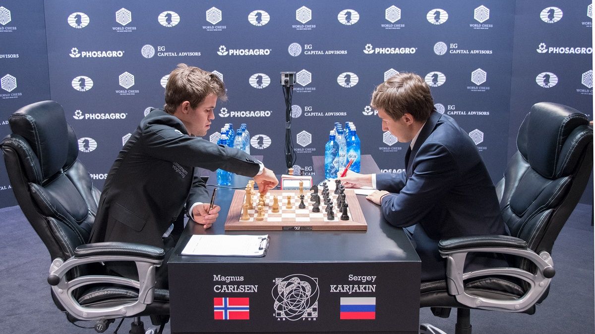 Carlsen x Karjakin - Partida 8 - Campeonato Mundial 2016 [ Xadrez  Profissional ] 