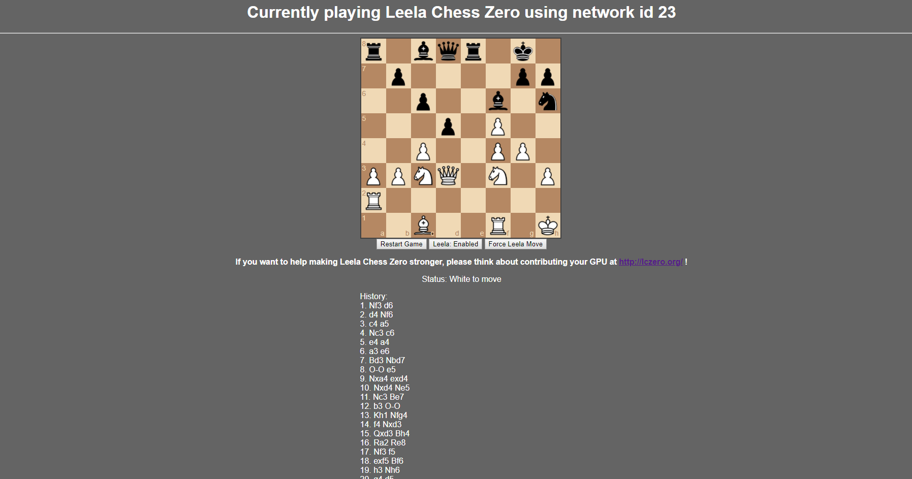 Leela Zero( A Neural Network engine similar to Alpha Zero) - Chess Forums -  Page 15 