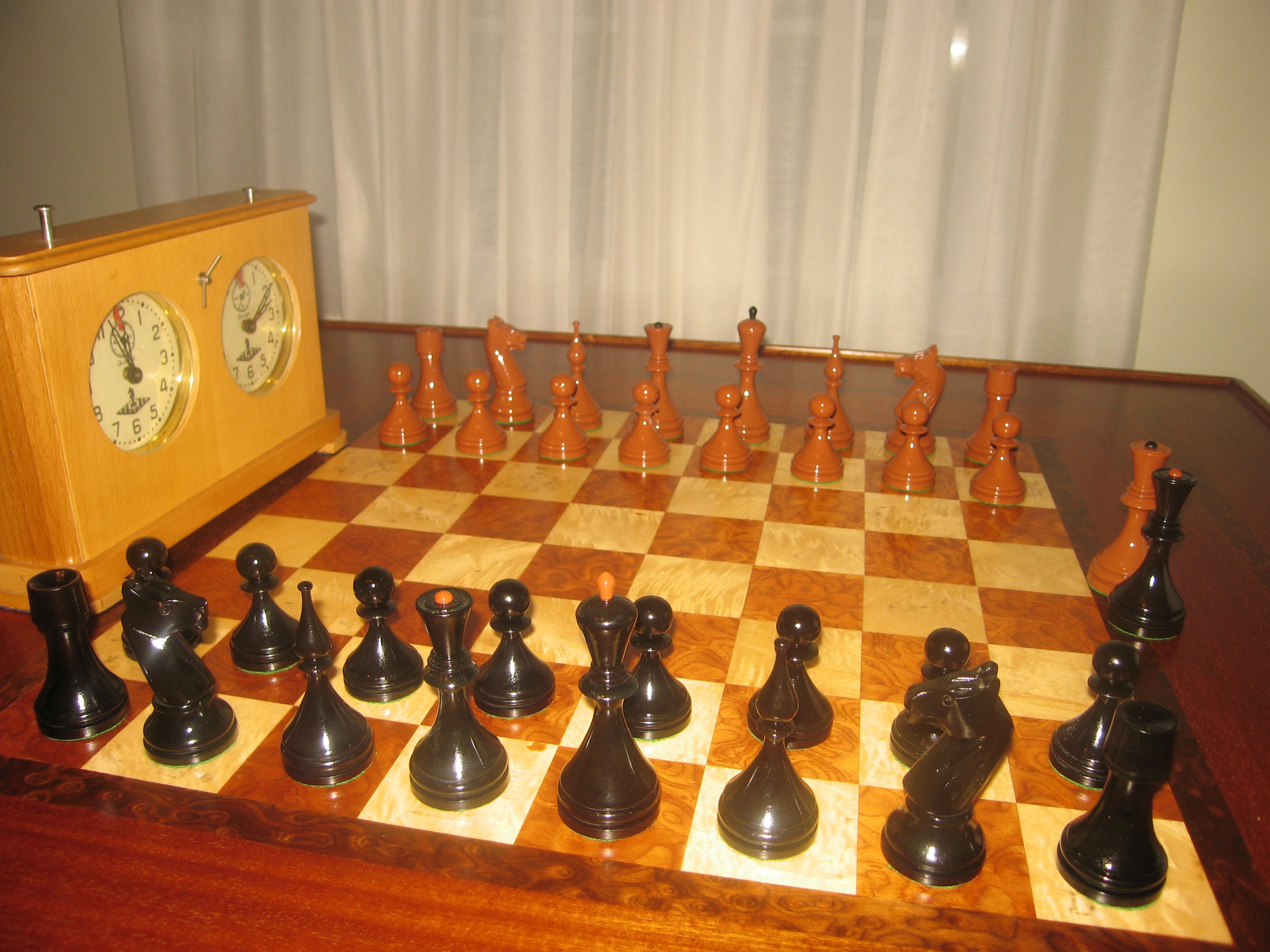 Conjunto de xadrez Baku do campeonato soviético de 1961