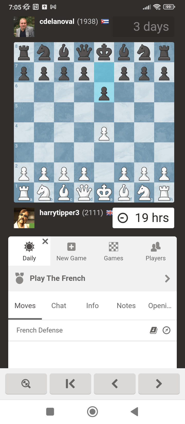 Daily games turn to 5 minute games? - Chess Forums 