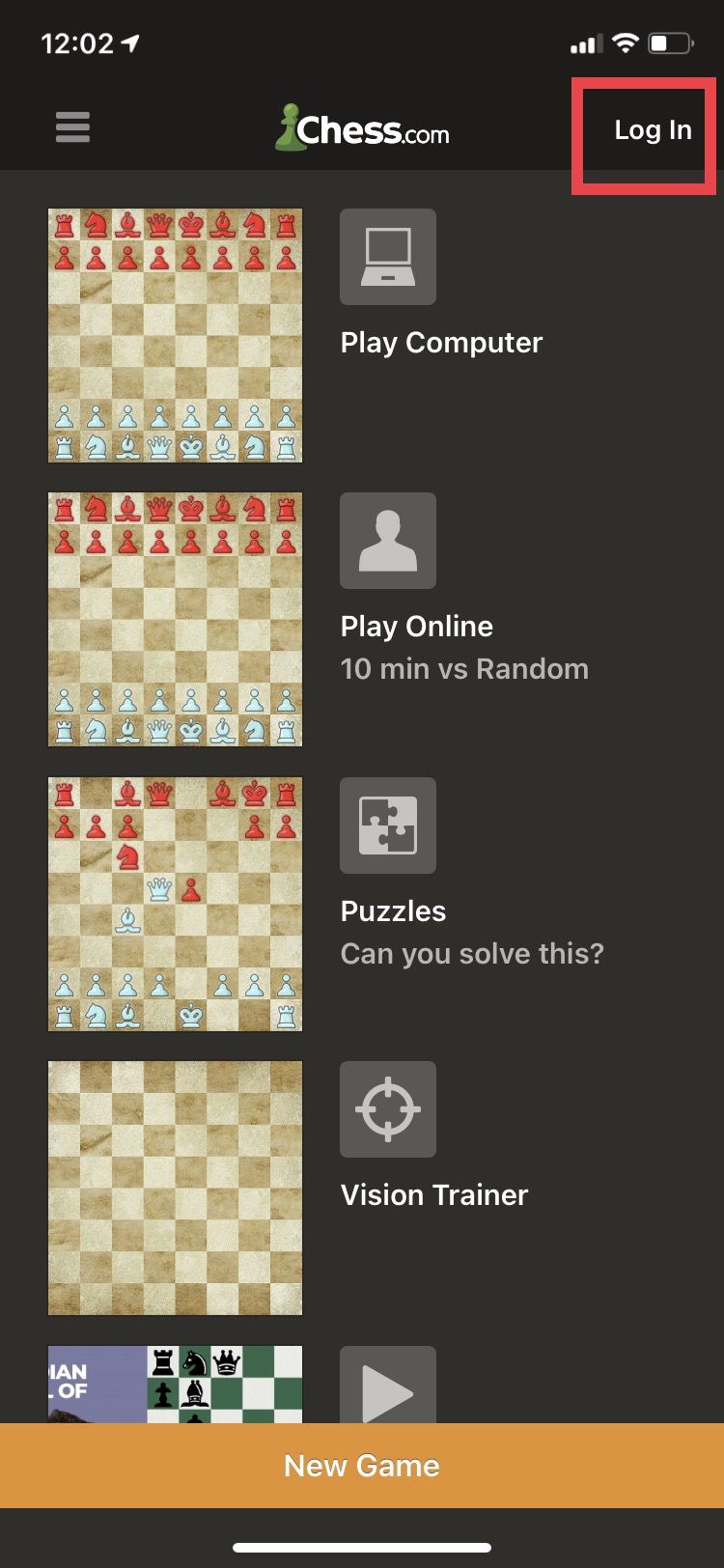 Cannot log in phone app - Chess Forums 
