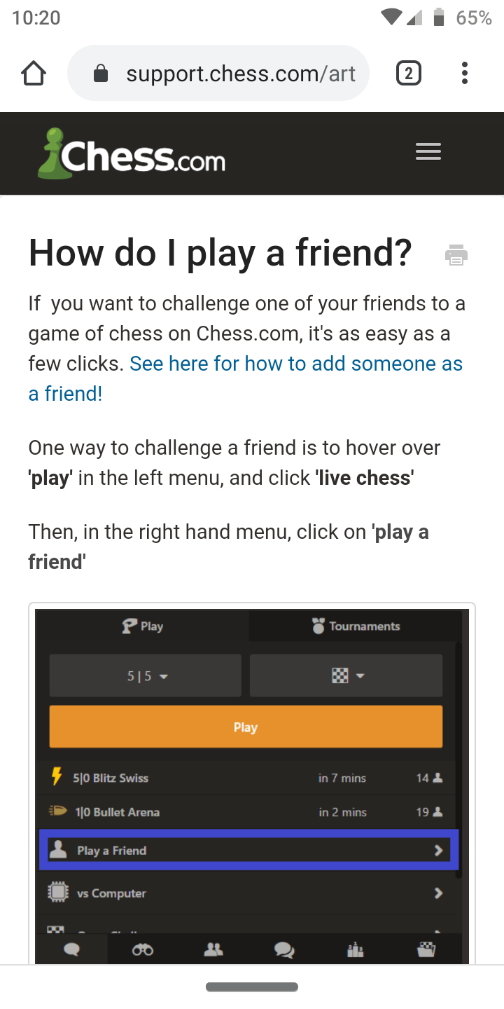 How do I play a friend? - Chess.com Member Support and FAQs