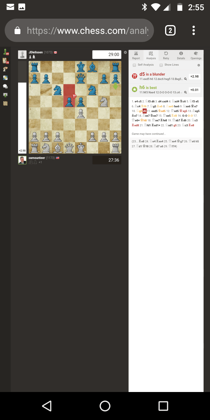 Bug Report: Game Analysis • page 1/1 • Lichess Feedback •