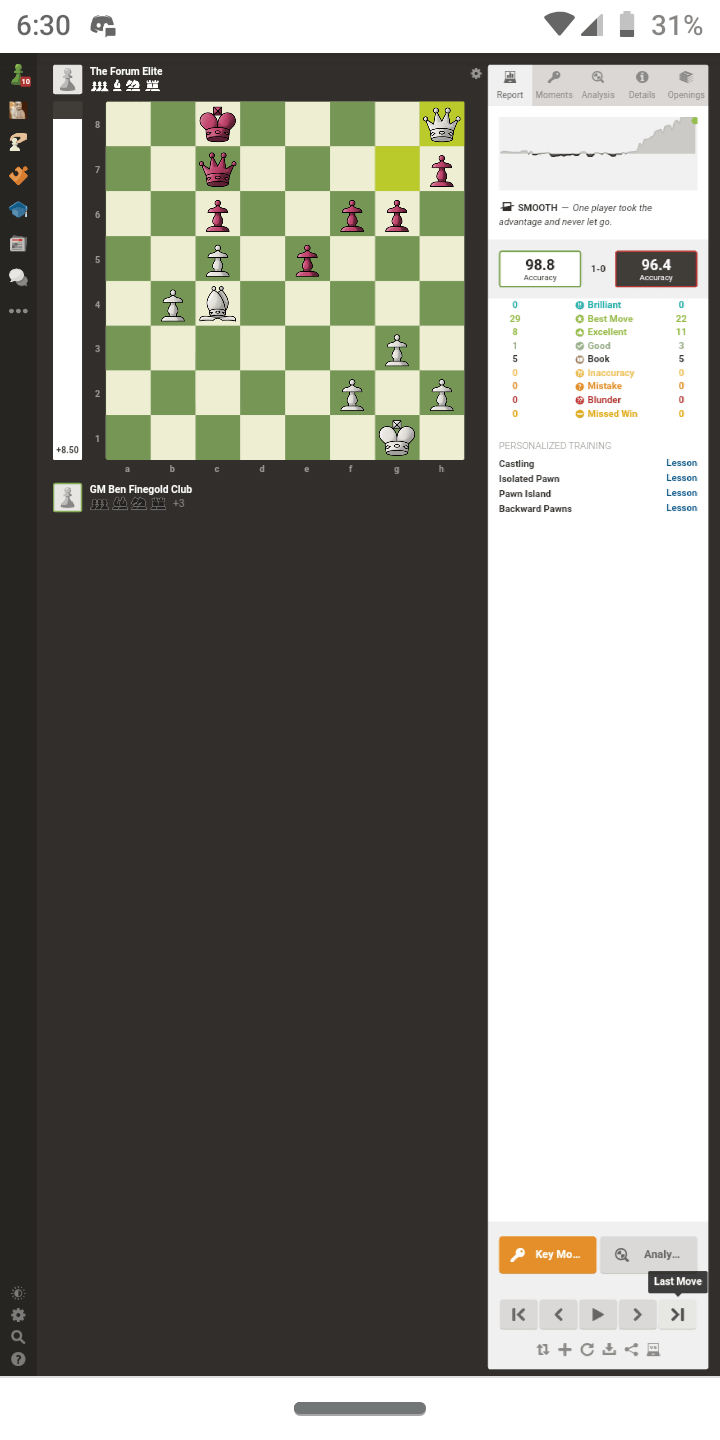 Why my accuracy is so low with good moves? - Chess Forums 