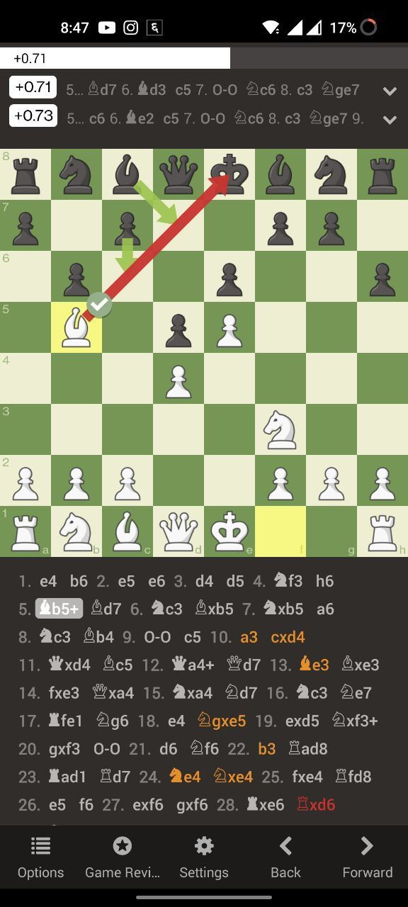 Chess Analysis on APP vs PC (App Shows Lines and Moves) - Chess