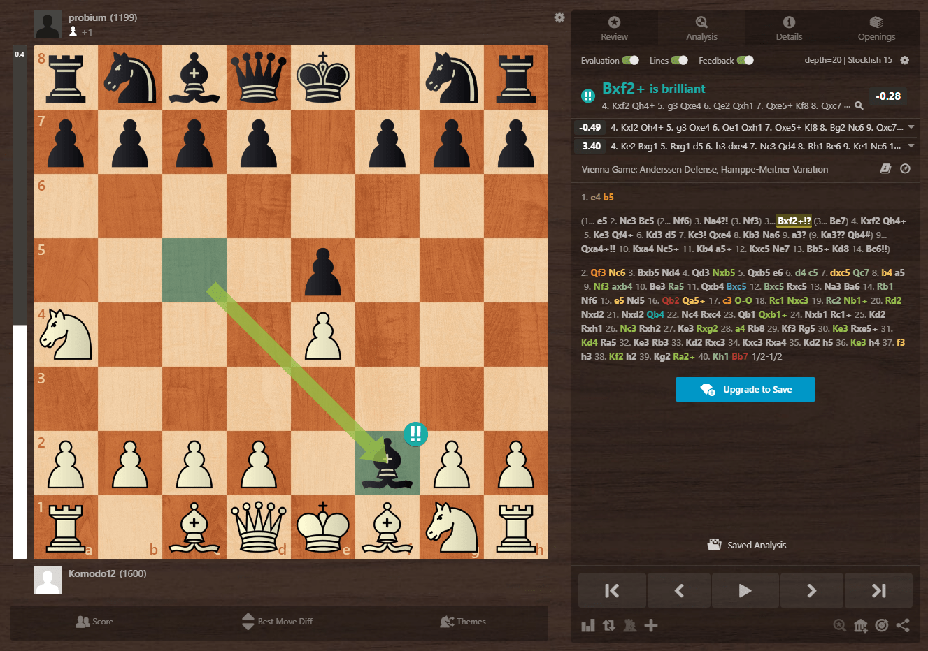 What makes this a brilliant move? I was attempting to counter my