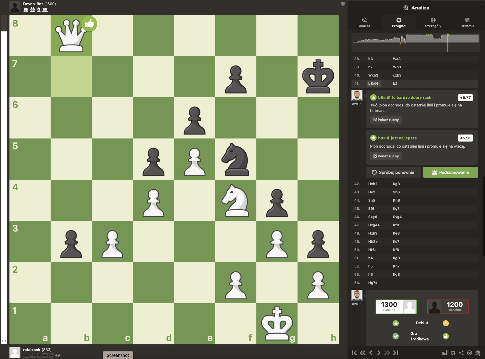 Chess Game Review #1 - 1200 vs 1200 