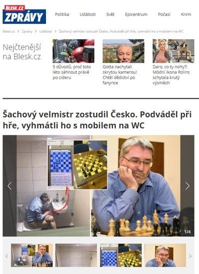 Igors Rausis: Grandmaster allegedly caught cheating on toilet