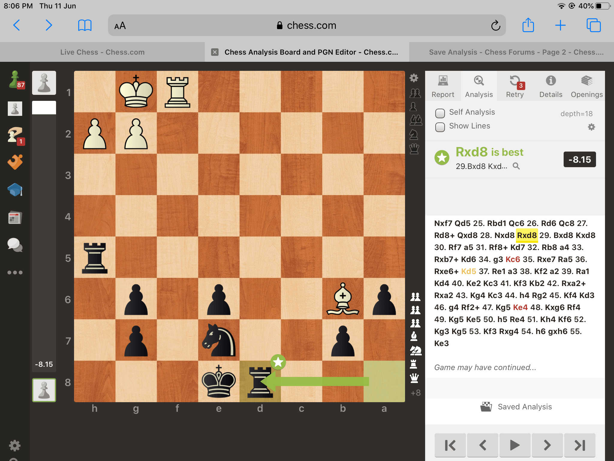 Saved Analysis - Where does the saved analysis go to? - Chess Forums - Chess .com