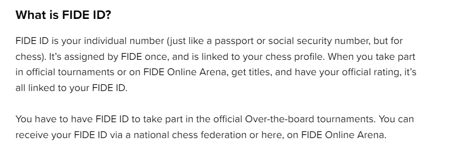 Rating FIDE Online Arena