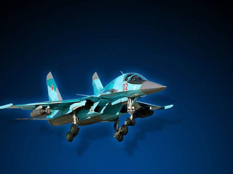российский истребитель Су-34 без смс