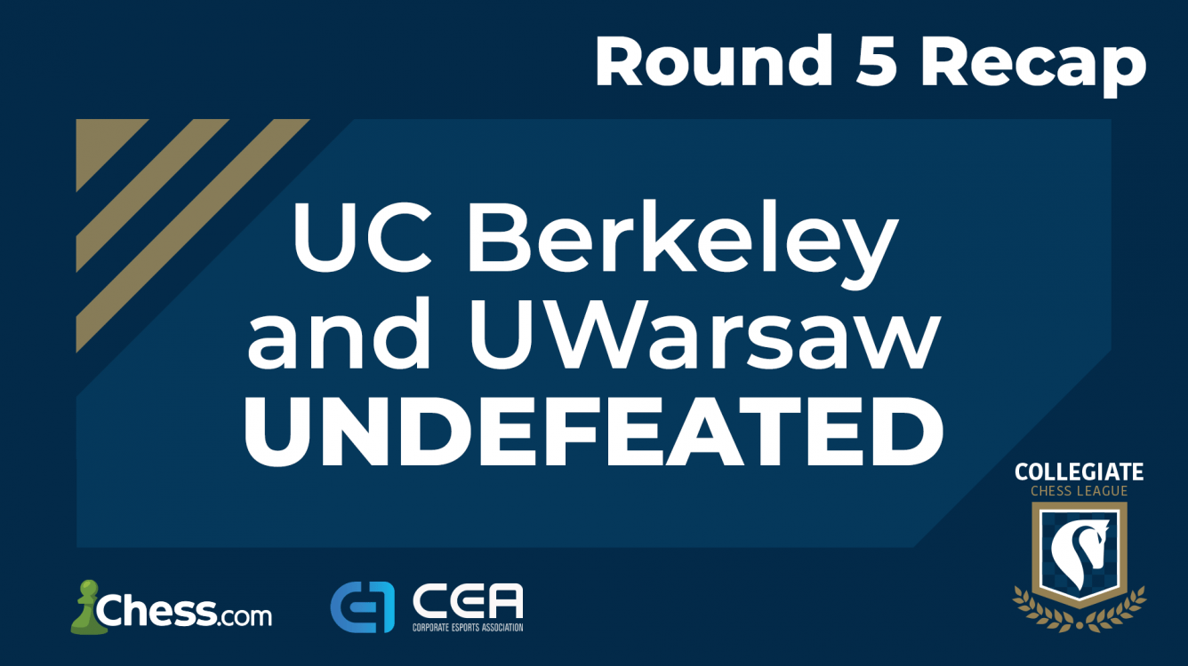 Collegiate Chess League Round 5: Berkeley, Warsaw Undefeated