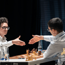 FIDE Chess.com Grand Swiss R9: 3-Way Tie As Caruana Beats Firouzja
