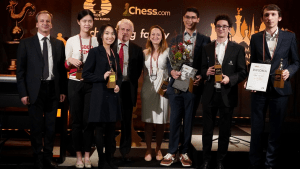 Firouzja Wins FIDE Chess.com Grand Swiss, Reaches Candidates With Caruana's Thumbnail
