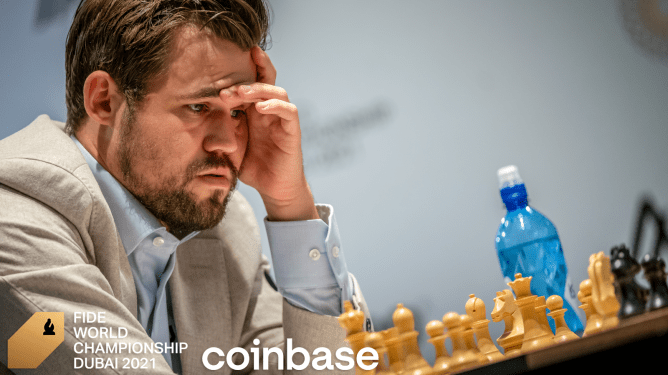 FIDE WM Partie 2: Carlsen erreicht nach vielen Abenteuern ein Remis