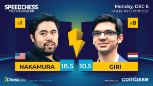 Speed Chess Championship: Nakamura Defeats Giri, Will Face Ding In SF