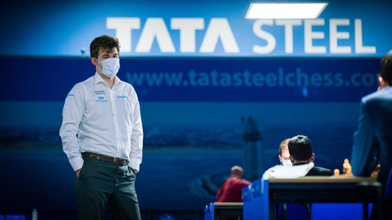 Tata Steel Chess 2022 R6: Carlsen Joins Leaders, Caruana Blunders Tragically