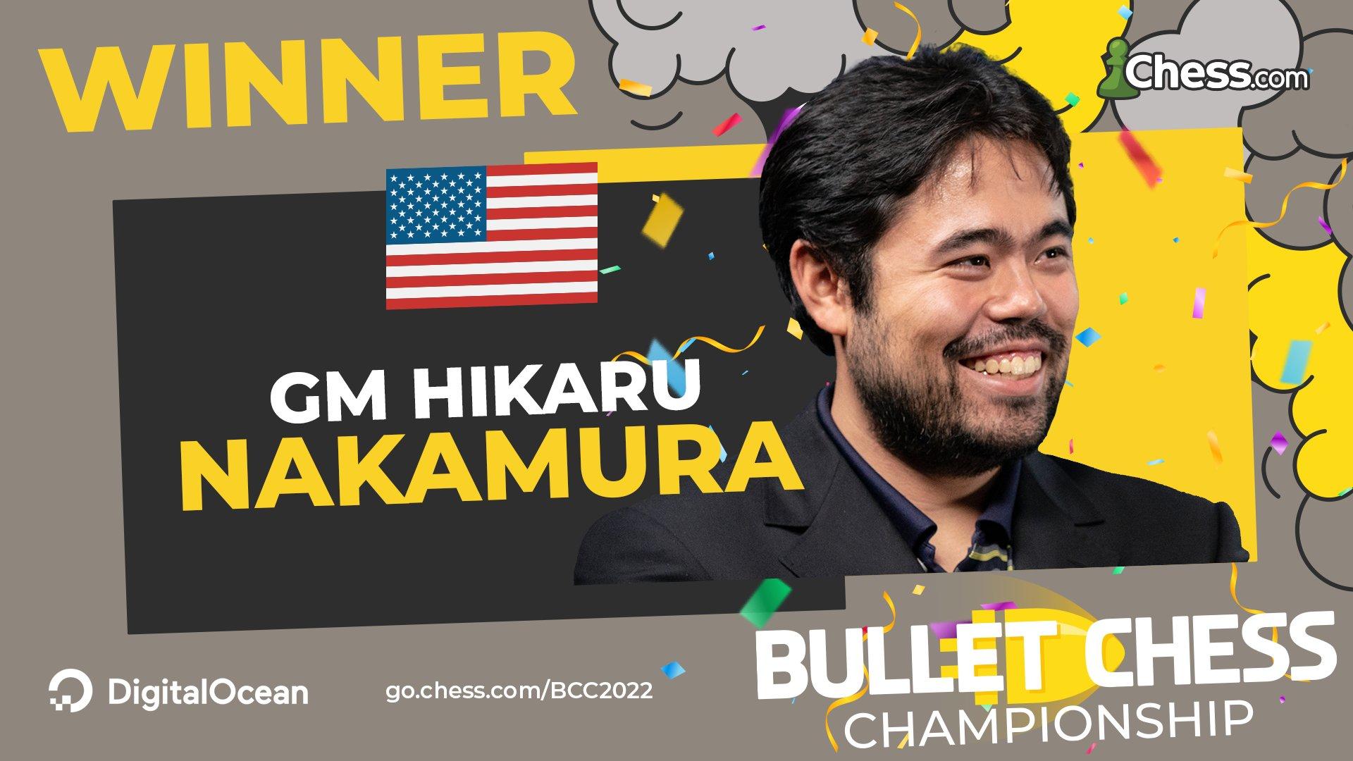 Chess.com on X: ♔ @GMHikaru WINS his quarterfinal match and is one step  closer to defending his Speed Chess Championship crown! 👏 Final score:  Nakamura: 18.5 Giri: 10.5 Replay the games