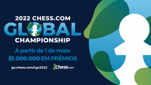 O Chess.com Global Championship chegou com $1.000.000 em prêmios!
