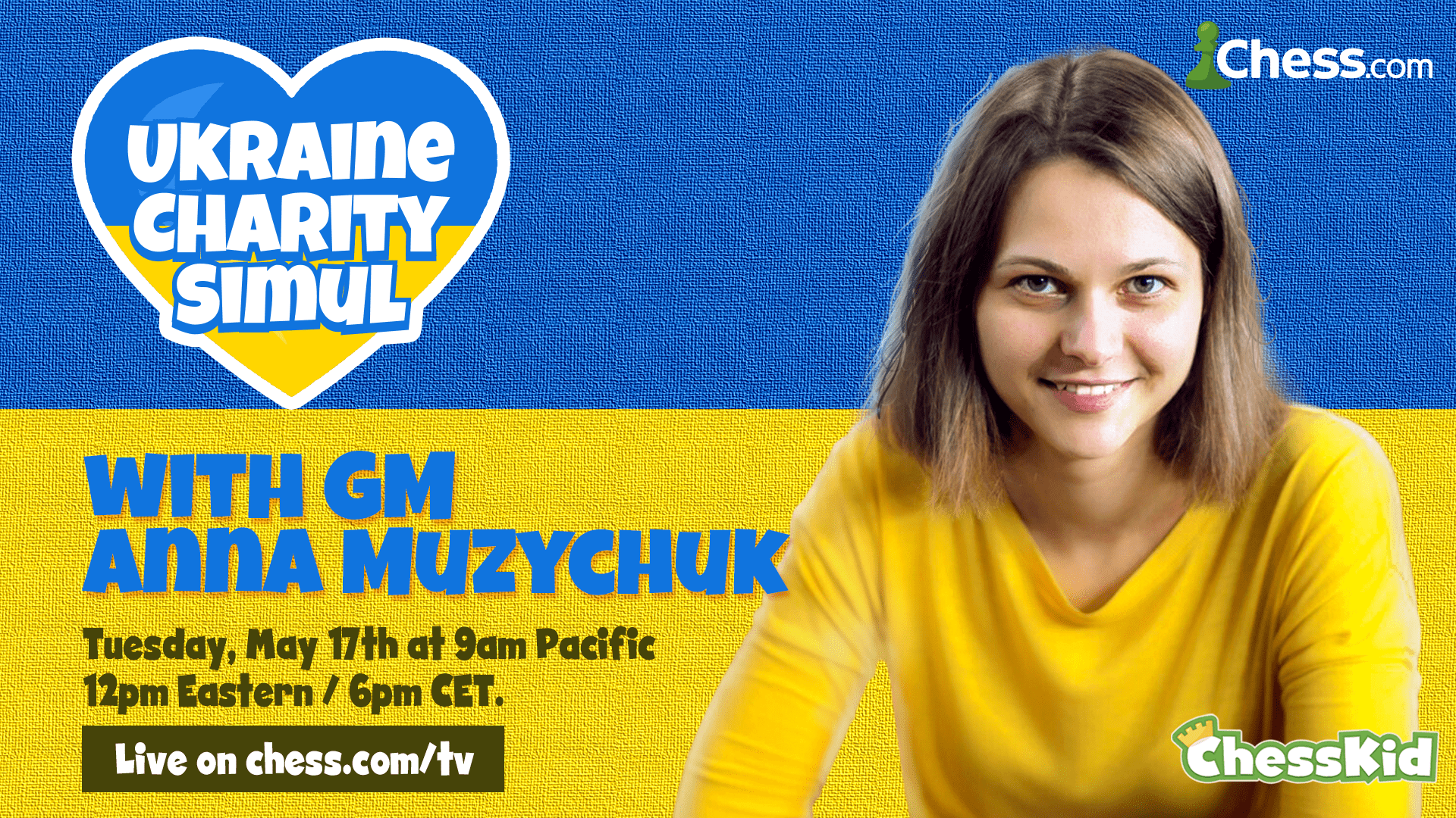 GM Anna Muzychuk Hosts Chess Event For Kids To Support Ukraine