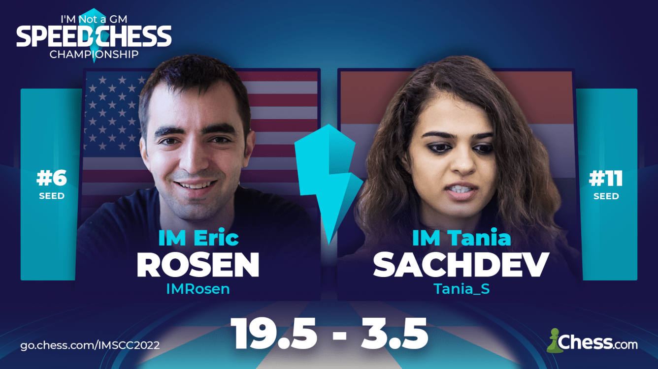 Rosen Beats Sachdev With 11-Game Streak: 2022 IMSCC, Round Of 16