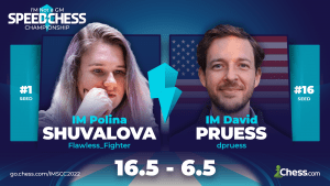 Shuvalova Eliminates Pruess: 2022 IMSCC, Round Of 16
