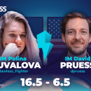 Shuvalova Eliminates Pruess: 2022 IMSCC, Round Of 16