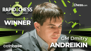 Rapid Chess Championship Woche 17: Andreikin gewinnt den Kampf der Entfesselungskünstler