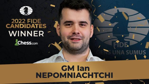 Ian Nepomniachtchi hat das Kandidatenturnier 2022 gewonnen