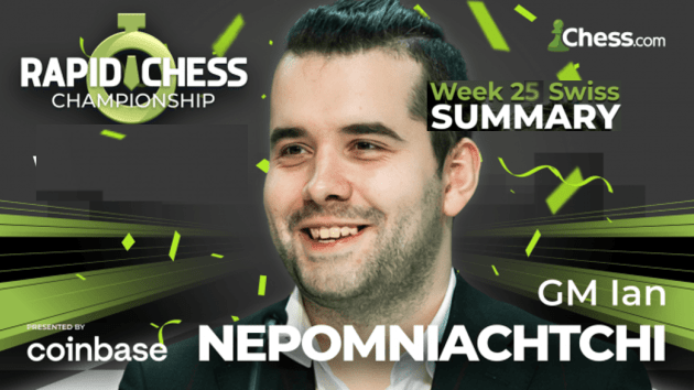 Nepomniachtchi Wins Week 25 Swiss: Summary Report
