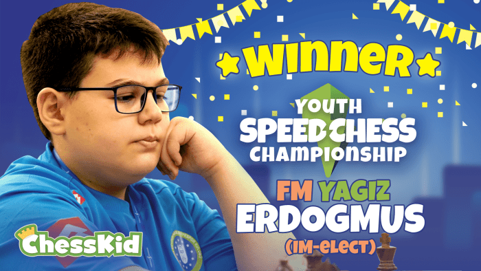 11-Year-Old Erdogmus Earns IM Title And Wins ChessKid Youth SCC