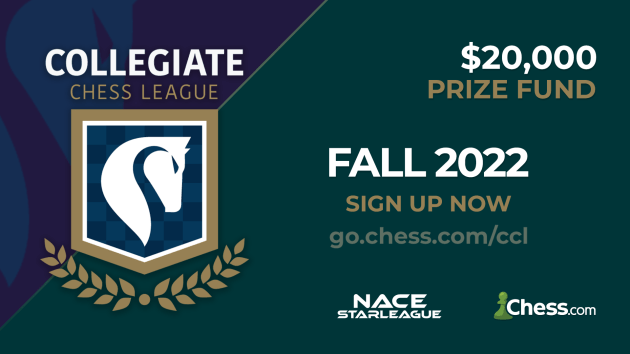Sign Up For The 2022 Collegiate Chess League Fall Season