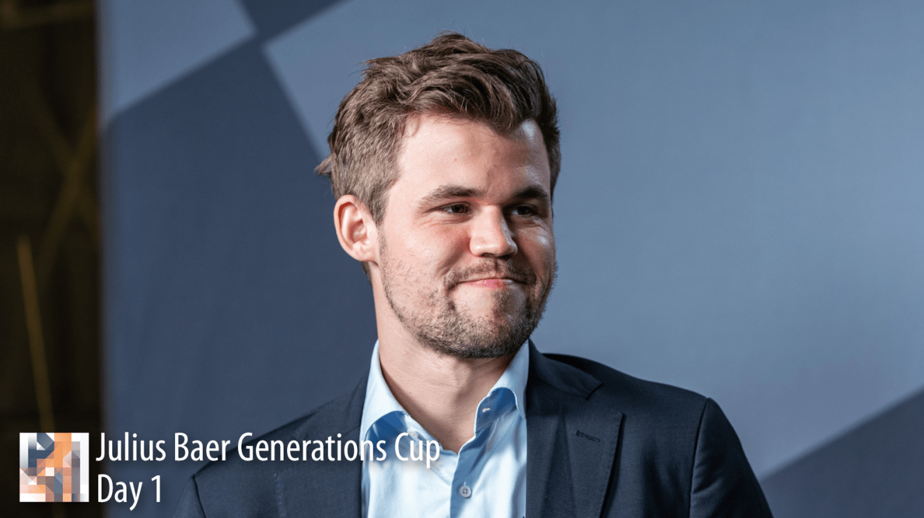 Carlsen In Testa Alla Julius Baer Generation Cup Prima Della Partita Con Niemann