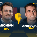Remontada y triunfo de Aronian contra Andreikin