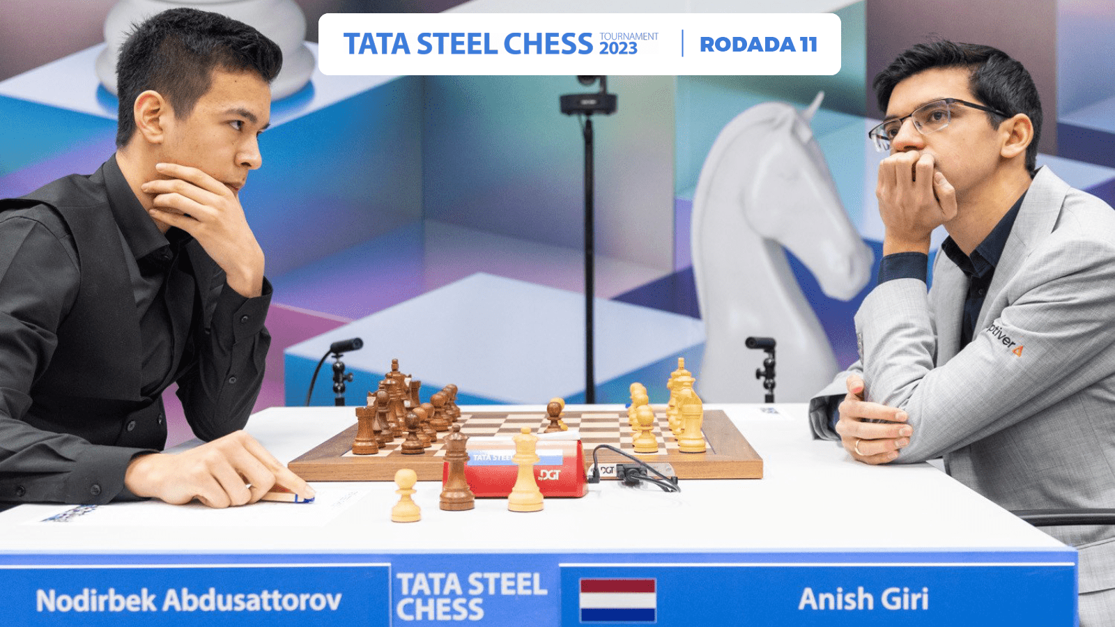 Tata Steel 10: Giri lidera antes de duelo contra Carlsen