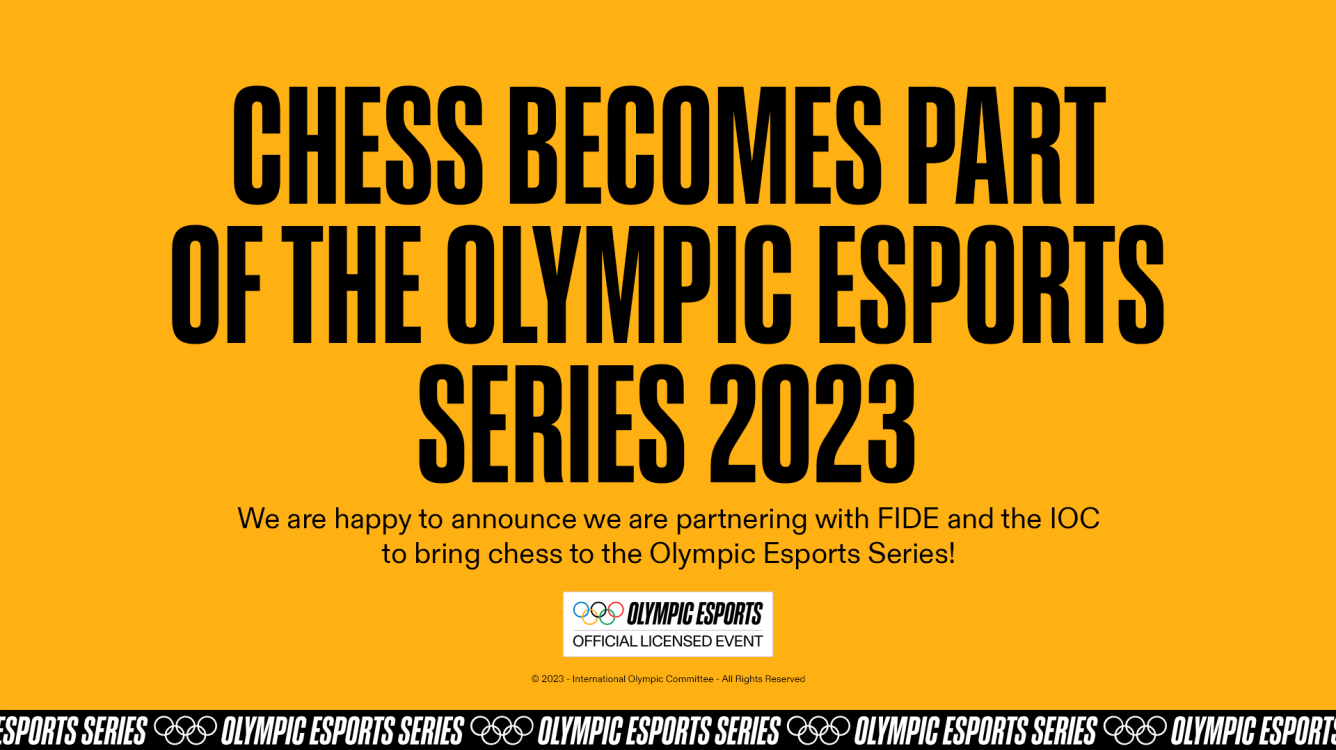 e FIDE levam o xadrez para a Olympic Esports Series