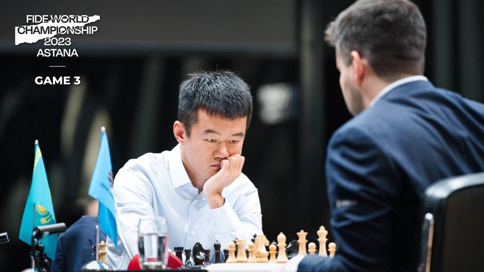 Flash Report: Ding Holds Nepomniachtchi To Draw In Game 3