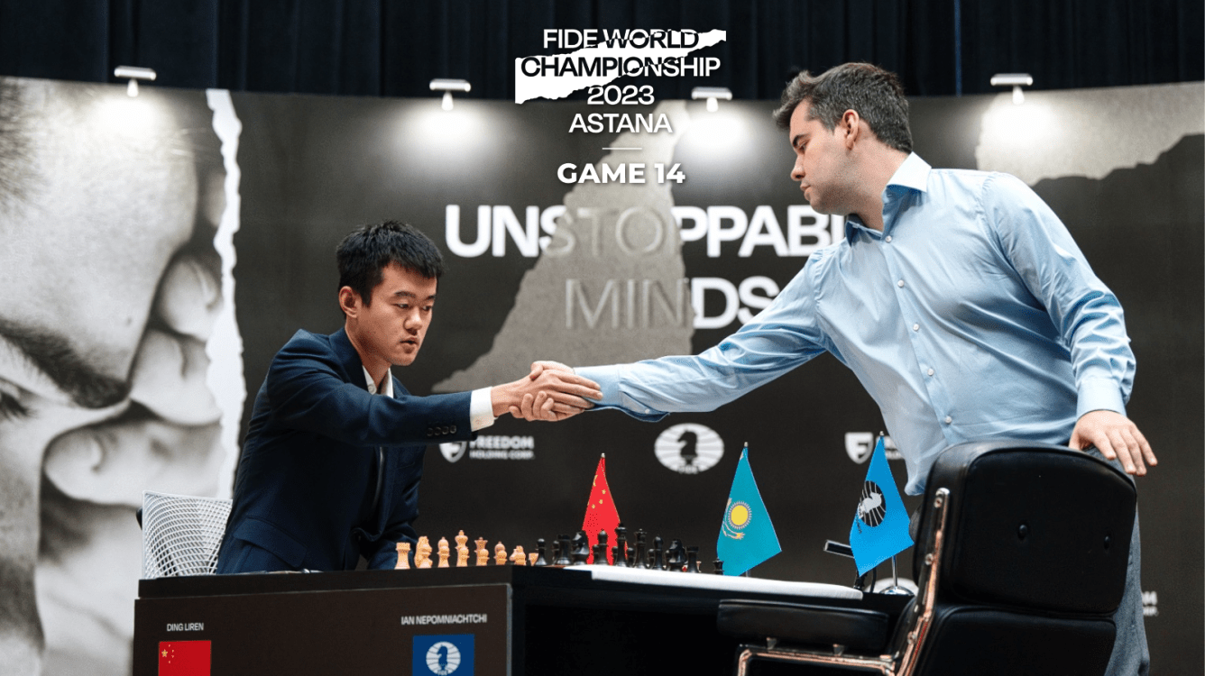 International Chess Federation on X: 💥 And off we go! 💥 The FIDE World  Championship match between Ian Nepomniachtchi and Ding Liren has begun. 📺:  Watch the broadcast with GM Viswanathan Anand