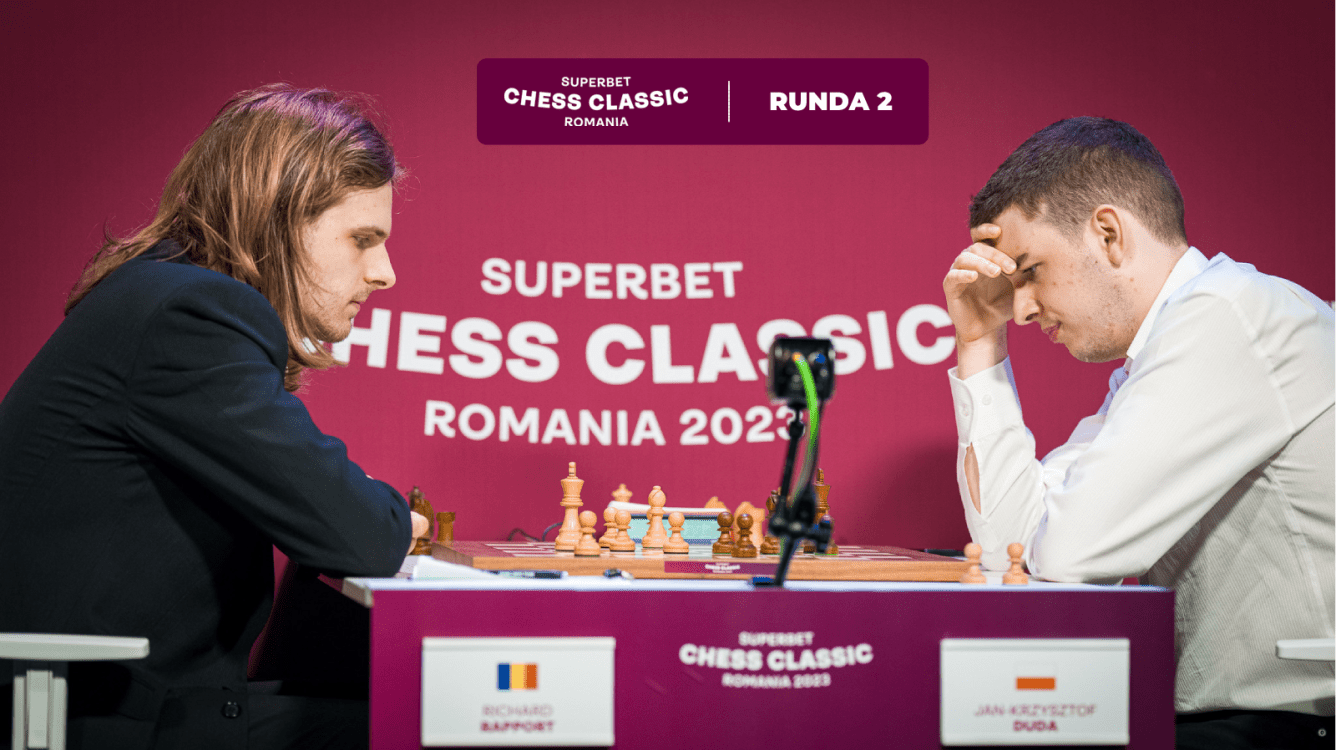 Superbet Classic Romania 2023 – runda 2: Duda przegrywa z Rapportem