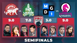 PCL, półfinały: Wygrana Shanghai Tigers i całkowita dominacja Gotham Knights