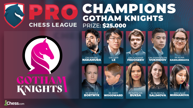 Les Gotham Knights remportent la Pro Chess League 2023