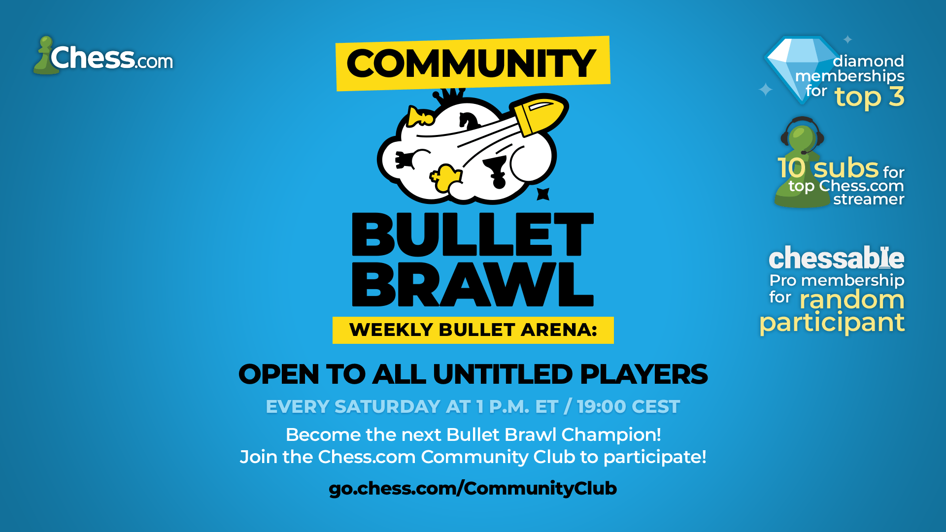 Announcing  Community Bullet Brawl Tournaments 