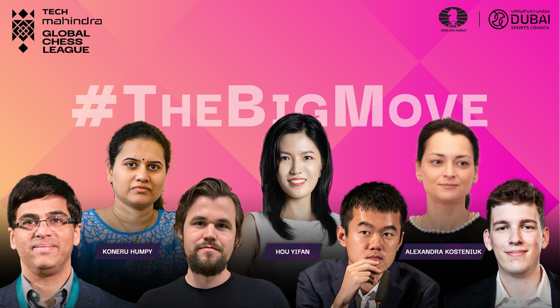 Carlsen, Ding, Anand, Hou Yifan: Big Names Added To Global Chess League lineup
