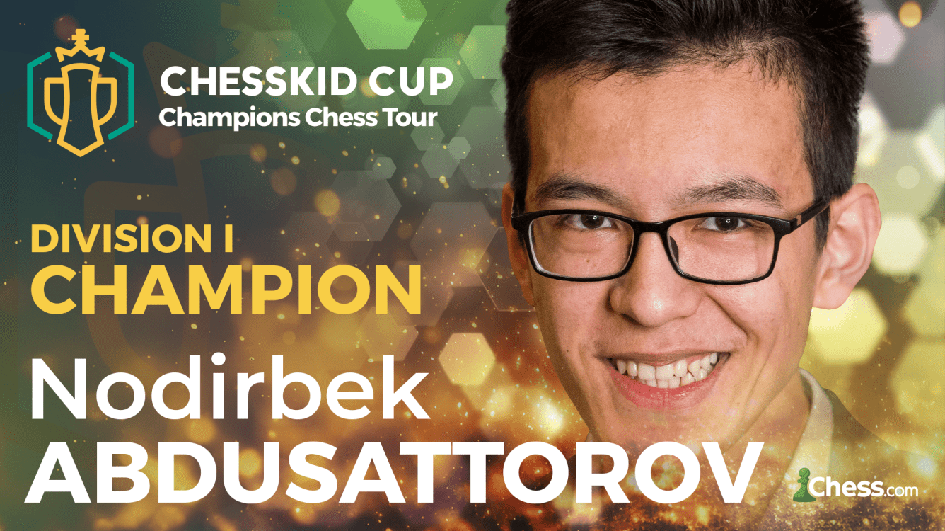 ¡Nodirbek Abdusattorov gana la División 1 de la ChessKid Cup!