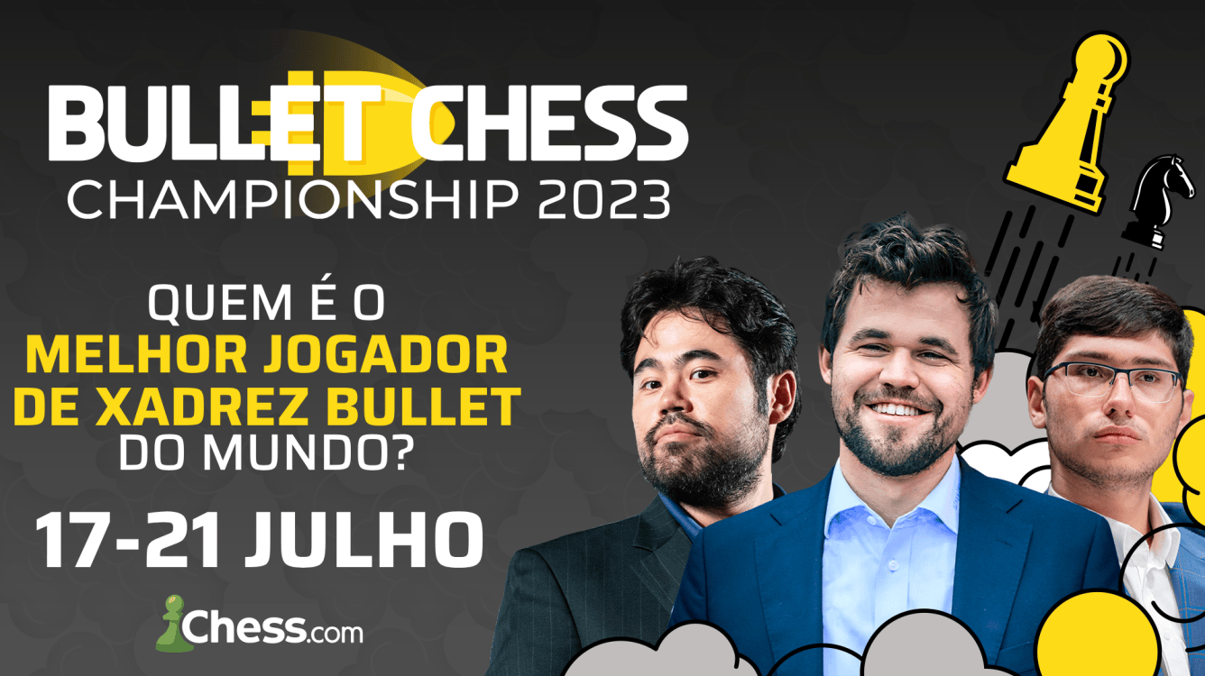 Carlsen, Nakamura e Firouzja estão entre os participantes da edição mais forte do Bullet Chess Championship