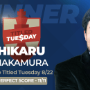 Nakamura Perfect On Tuesday Once Again