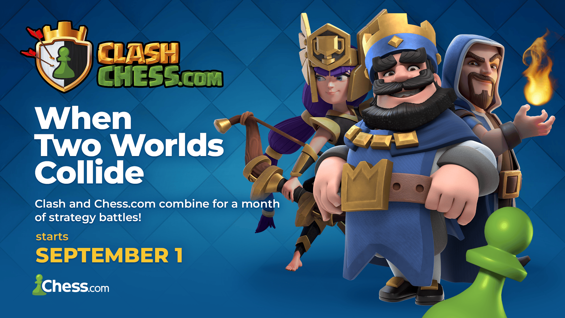 Clash Royale: King's Gambit Season is Here!, Welcome to…♜♞♝♛♚♝♞♜! This  Season, Chess.com is raiding Clash Royale! * NEW GAME MODE: Chess Style 😎  * CHESS COSMETICS 🎨 * NEW EVO 🔥, By Clash Royale